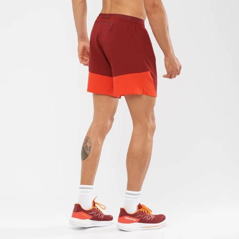 Red Salomon Cross 7'' No Liner Men's Shorts | IE YJ2596